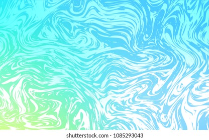 Light Blue, Green vector template with lava shapes. Colorful abstract illustration with gradient lines. A new texture for your  ad, booklets, leaflets.
