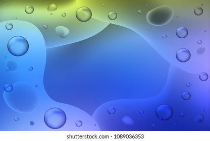 Light Blue, Green vector template with bent lines. Geometric illustration in memphis style with gradient.  Pattern for your business design.