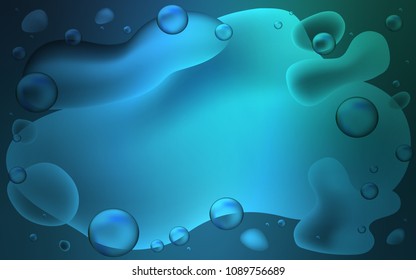 Light Blue, Green vector template with abstract circles. Glitter abstract illustration with wry lines. The elegant pattern for brand book.