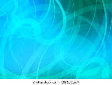 Light Blue, Green vector template with bubble shapes. An elegant bright illustration with gradient. The template for cell phone backgrounds.