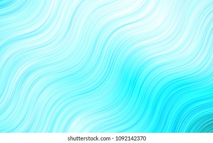 Light Blue, Green vector template with abstract lines. An elegant bright illustration with gradient. Pattern for your business design.