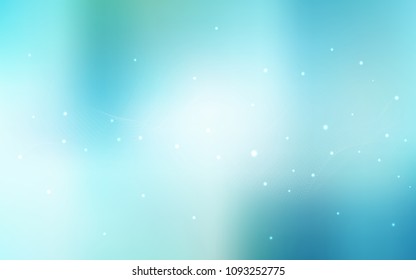 Light Blue, Green vector template with circles. Beautiful colored illustration with blurred circles in nature style. The pattern can be used for aqua ad, booklets.