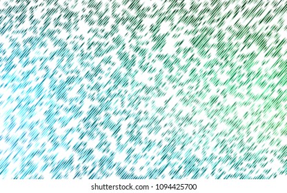 Light Blue, Green vector template with repeated sticks. Lines on blurred abstract background with gradient. The pattern can be used for websites.