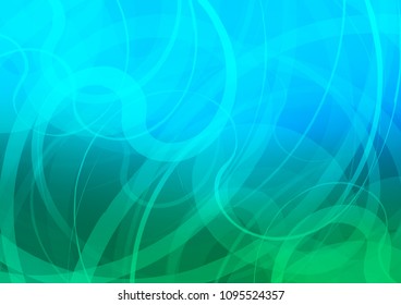 Light Blue, Green vector template with liquid shapes. Creative geometric illustration in marble style with gradient. The elegant pattern for brand book.