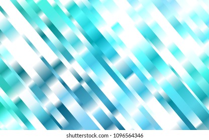 Light Blue, Green vector template with repeated sticks. Lines on blurred abstract background with gradient. The pattern can be used for busines ad, booklets, leaflets