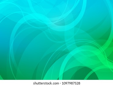 Light Blue, Green vector template with bubble shapes. Shining crooked illustration in marble style. The template for cell phone backgrounds.