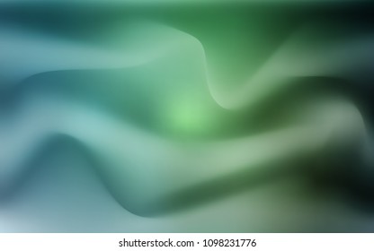 Light Blue, Green vector template with bent ribbons. Geometric illustration in marble style with gradient.  The elegant pattern for brand book.