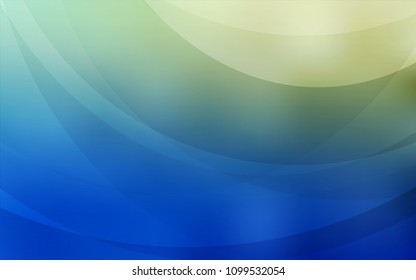 Light Blue, Green vector template with bent ribbons. Geometric illustration in marble style with gradient.  The best blurred design for your business.