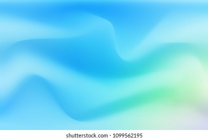 Light Blue, Green vector template with lava shapes. Colorful illustration in abstract marble style with gradient. A completely new memphis design for your business.