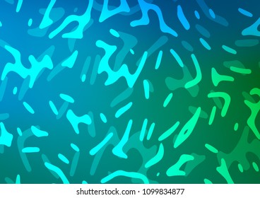 Light Blue, Green vector template with bubble shapes. A completely new color illustration in marble style. Marble style for your business design.