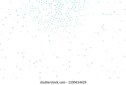 Light Blue, Green vector  template with circles. Beautiful colored illustration with blurred circles in nature style. Pattern can be used as texture of water, rain drops.