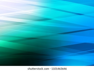 Light Blue, Green vector template with repeated sticks. Decorative shining illustration with lines on abstract template. The pattern can be used for websites.