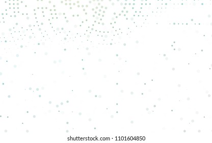 Light Blue, Green vector  template with circles. Blurred decorative design in abstract style with bubbles. The pattern can be used for beautiful websites.