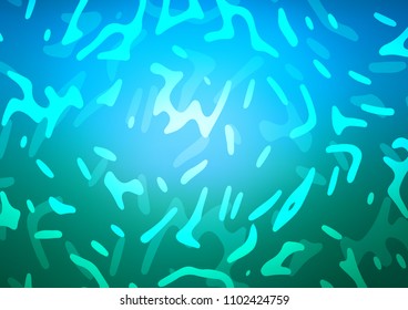 Light Blue, Green vector template with abstract lines. Brand new colored illustration in marble style with gradient. Marble design for your web site.