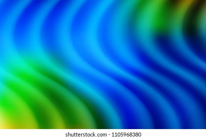 Light Blue, Green vector template with bubble shapes. Colorful abstract illustration with gradient lines. Brand-new design for your ads, poster, banner.