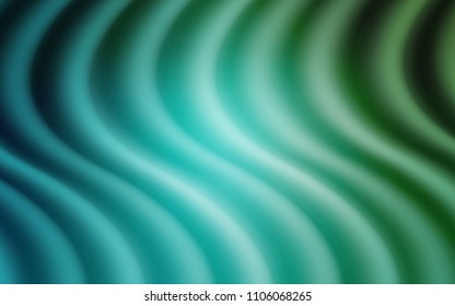 Light Blue, Green vector template with bent lines. A completely new color illustration in marble style. The template for cell phone backgrounds.