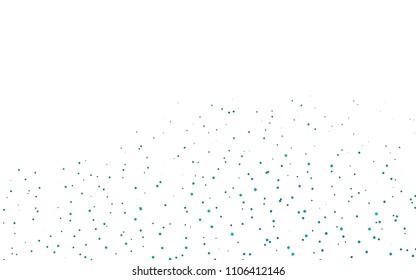 Light Blue, Green vector  template with circles. Blurred decorative design in abstract style with bubbles. The pattern can be used for ads, leaflets of liquid.