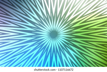 Light Blue, Green vector template with repeated sticks. Decorative shining illustration with lines on abstract template. Pattern for your busines websites.