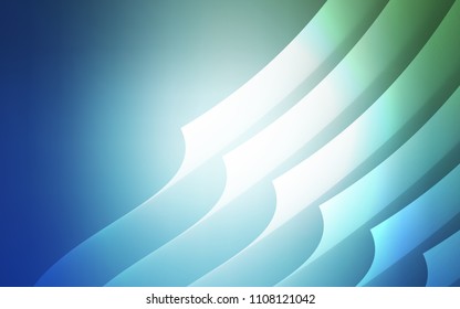 Light Blue, Green vector template with repeated sticks. Shining colored illustration with sharp stripes. Best design for your ad, poster, banner.