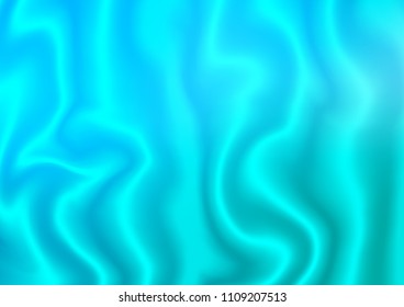 Light Blue, Green vector template with abstract lines. Blurred geometric sample with gradient bubbles.  Marble design for your web site.