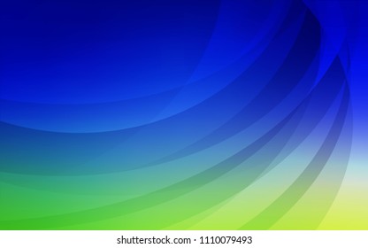 Light Blue, Green vector template with lava shapes. Colorful abstract illustration with gradient lines. A completely new memphis design for your business.