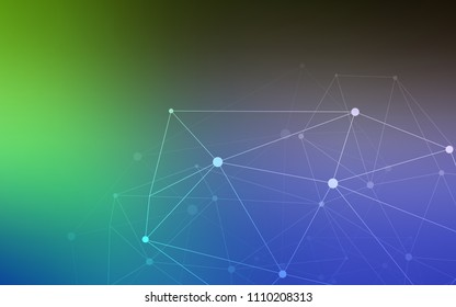 Light Blue, Green vector template with circles, triangles. Illustration with set of colorful abstract circles and lines. Beautiful design for your business advert.