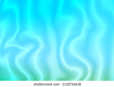 Light Blue, Green vector template with bent lines. A completely new color illustration in marble style. Textured wave pattern for backgrounds.