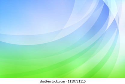 Light Blue, Green vector template with bent lines. Brand-new colored illustration in marble style with gradient. Marble style for your business design.