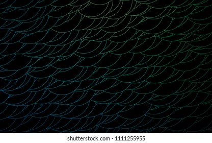 Light Blue, Green vector  template with circles. Illustration with set of shining colorful abstract circles. Completely new template for your brand book.