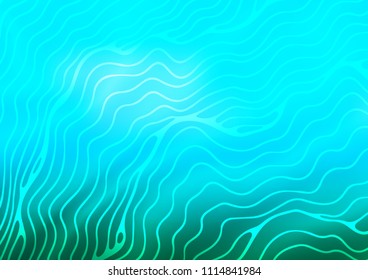 Light Blue, Green vector template with lava shapes. An elegant bright illustration with gradient. Marble style for your business design.