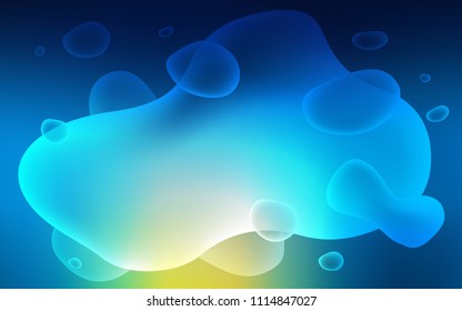 Light Blue, Green vector template with bent lines. Modern gradient abstract illustration with bandy lines. Textured wave pattern for backgrounds.