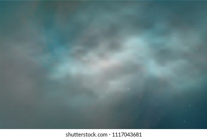 Light Blue, Green vector template with space stars. Shining colored illustration with bright astronomical stars. Pattern for astrology websites.