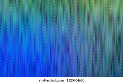 Light Blue, Green vector template with lava shapes. Blurred geometric sample with gradient bubbles.  Marble design for your web site.
