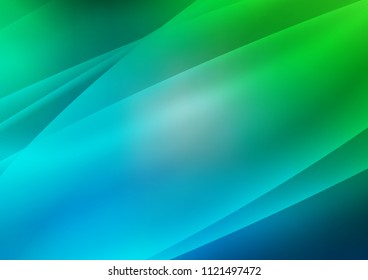 Light Blue, Green vector template with repeated sticks. Lines on blurred abstract background with gradient. Smart design for your business advert.