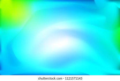 Light Blue, Green vector template with bubble shapes. Blurred geometric sample with gradient bubbles.  A completely new memphis design for your business.