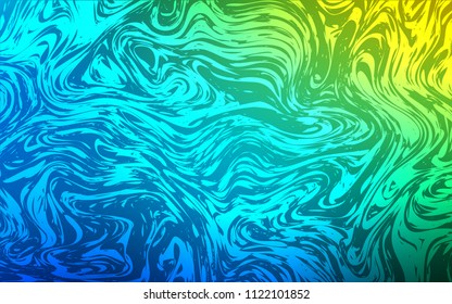 Light Blue, Green vector template with abstract circles. Geometric illustration in marble style with gradient.  Marble style for your business design.