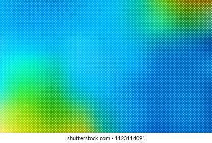 Light Blue, Green vector template with circles. Abstract illustration with colored bubbles in nature style. Pattern can be used for ads, leaflets.