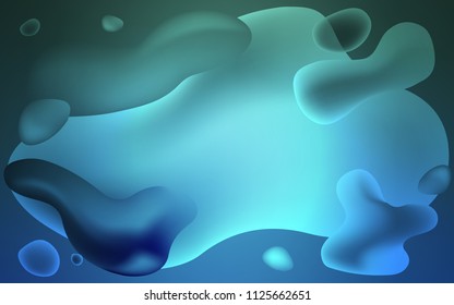 Light Blue, Green vector template with abstract circles. Modern gradient abstract illustration with bandy lines. New composition for your brand book.