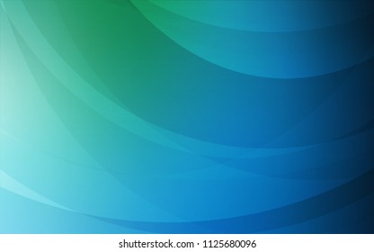 Light Blue, Green vector template with abstract circles. Shining crooked illustration in marble style. Pattern for your business design.