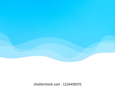 Light Blue, Green vector template with bent lines. Creative illustration with gradient. A new texture for your  ad, booklets, leaflets.