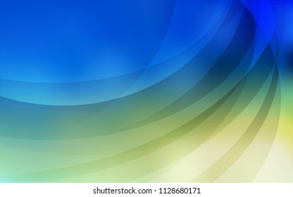 Light Blue, Green vector template with liquid shapes. Creative illustration in halftone marble style with gradient. The best blurred design for your business.