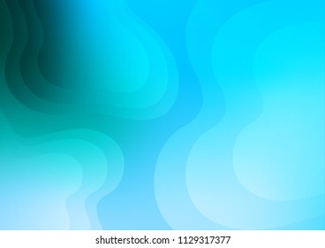 Light Blue, Green vector template with liquid shapes. Glitter abstract illustration with wry lines. Marble design for your web site.
