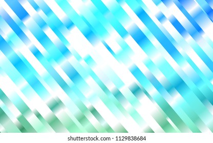 Light Blue, Green vector template with repeated sticks. Lines on blurred abstract background with gradient. The pattern can be used for websites.