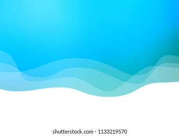 Light Blue, Green vector template with lava shapes. An elegant bright illustration with gradient. The template for cell phone backgrounds.