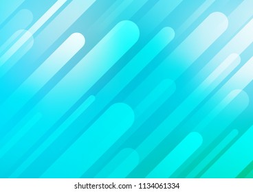 Light Blue, Green vector template with repeated diagonal lines. Decorative shining illustration with lines on abstract template. The pattern can be used for websites.