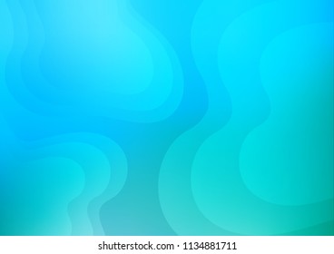 Light Blue, Green vector template with lava shapes. Creative geometric illustration in marble style with gradient. New composition for your brand book.