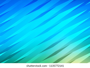 Light Blue, Green vector template with repeated sticks. Shining colored illustration with narrow lines. Smart design for your business advert.