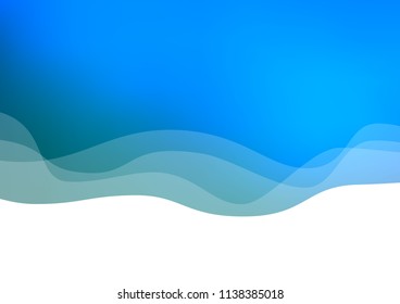 Light Blue, Green vector template with abstract lines. Shining illustration, which consist of blurred lines, circles. The best blurred design for your business.