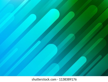 Light Blue, Green vector template with repeated sticks. Blurred decorative design in simple style with lines. The pattern can be used for websites.