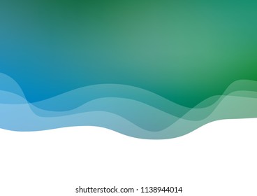 Light Blue, Green vector template with bubble shapes. Blurred geometric sample with gradient bubbles.  A new texture for your  ad, booklets, leaflets.